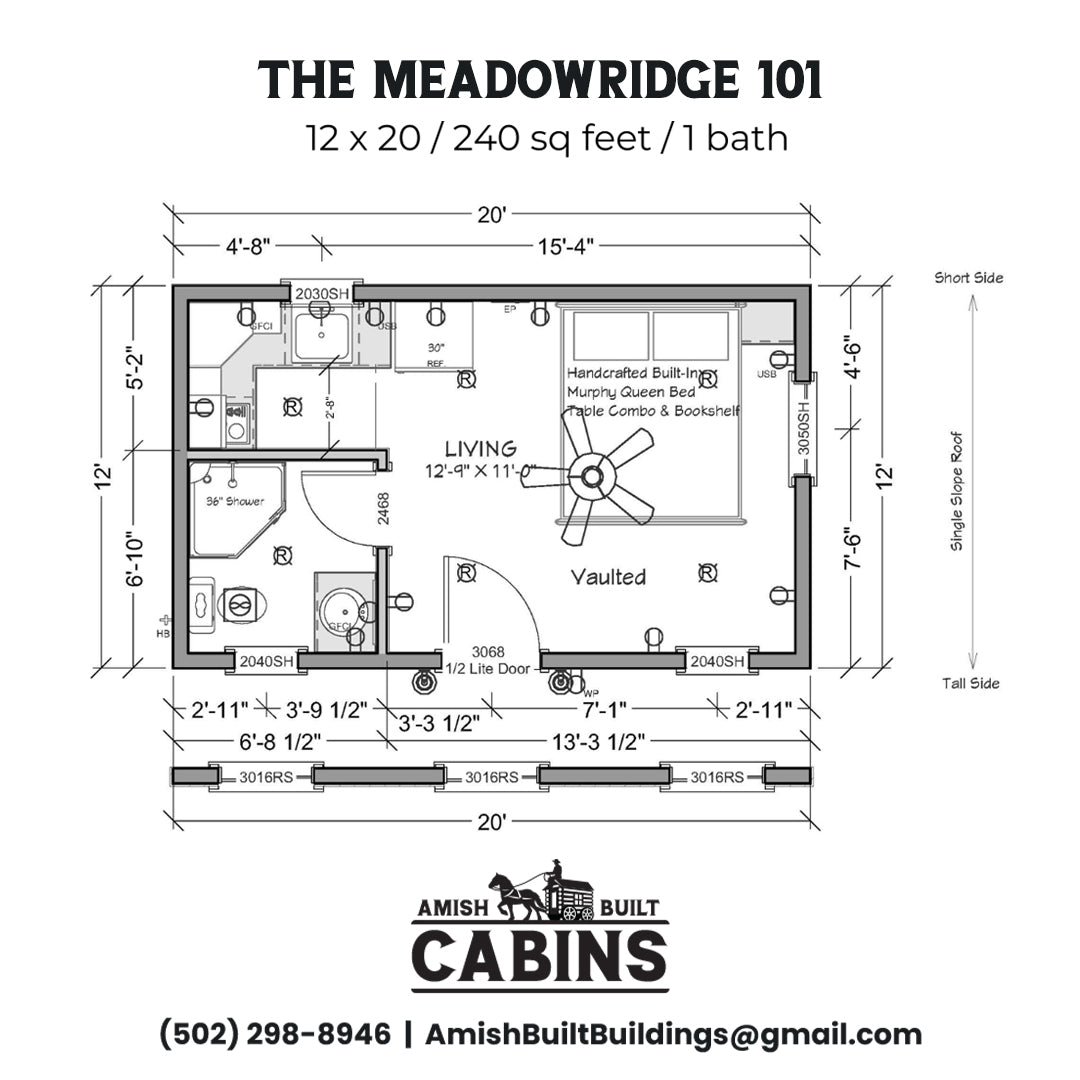 The Meadow Ridge ADU Cabin Series ( NEBRASKA PRICING )