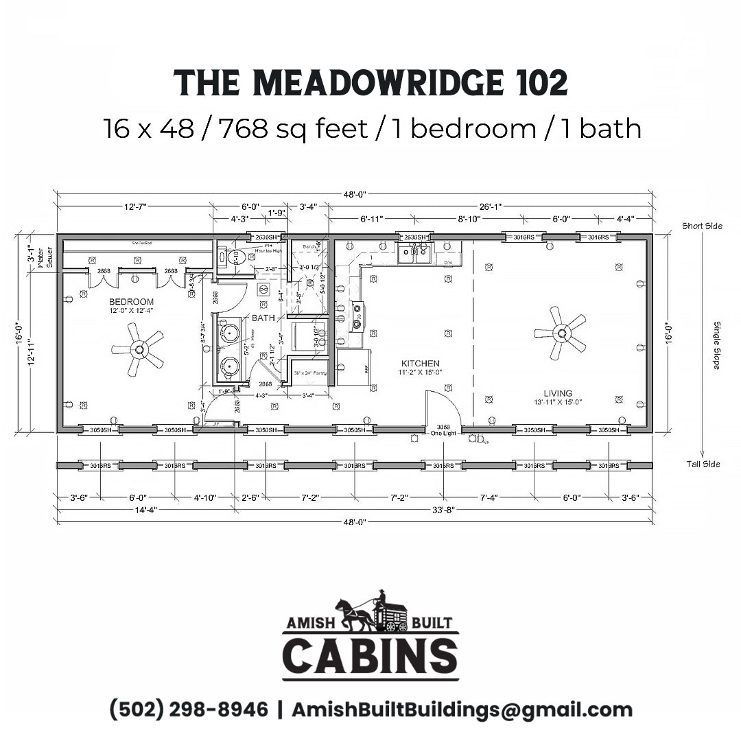 The Meadow Ridge ADU Cabin Series ( WEST VIRGINIA PRICING )