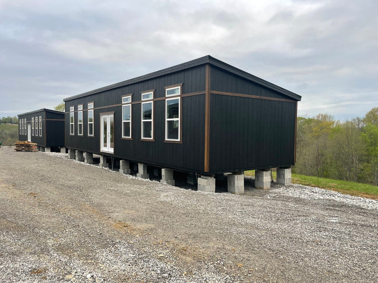 16 by 52 The Black Stallion Modern Cabin House Shell