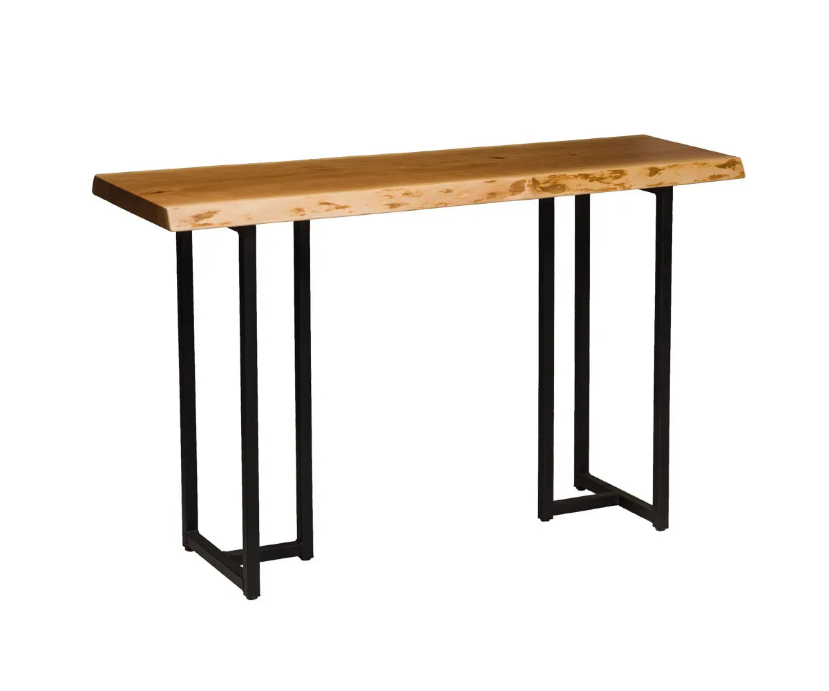 Live Edge T Base Sofa Table