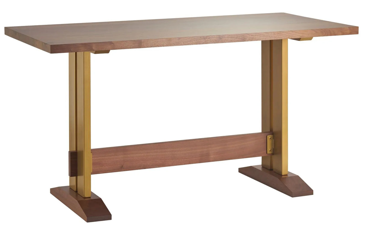 Straight Edge Counter Table with Brooklyn Base