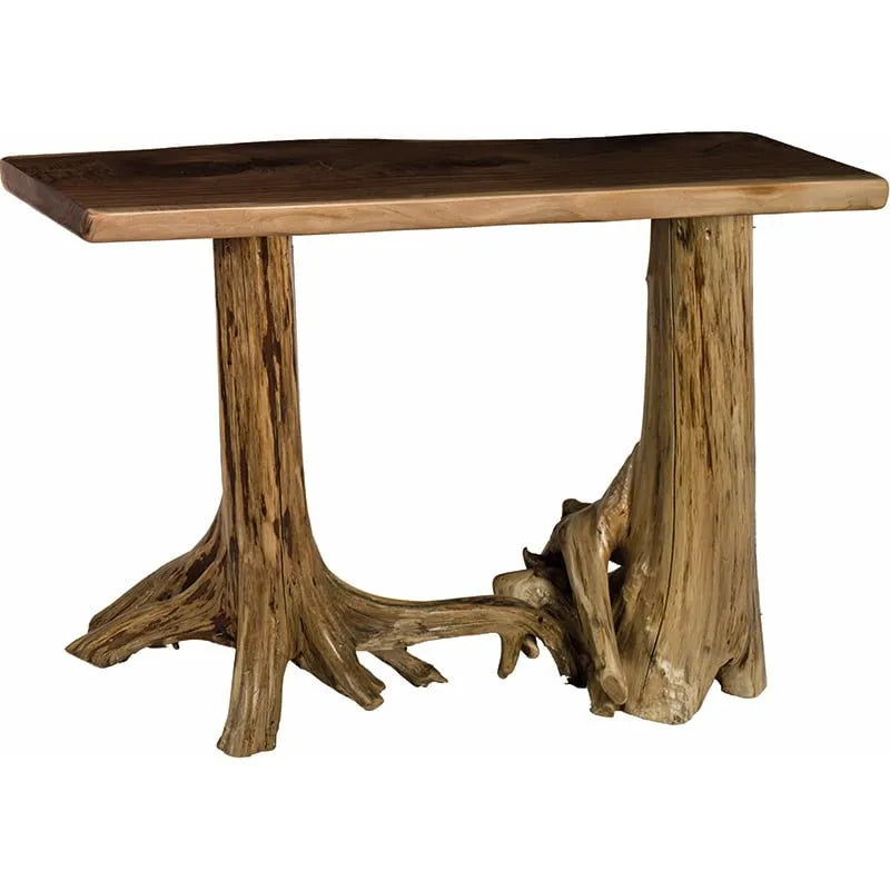 Live Edge Stump Base Hall Table