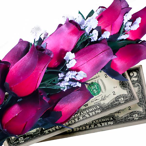 Red Bouquet | Cash Roses®-Cash Roses®-The Official Website of Jewelry Candles - Find Jewelry In Candles!