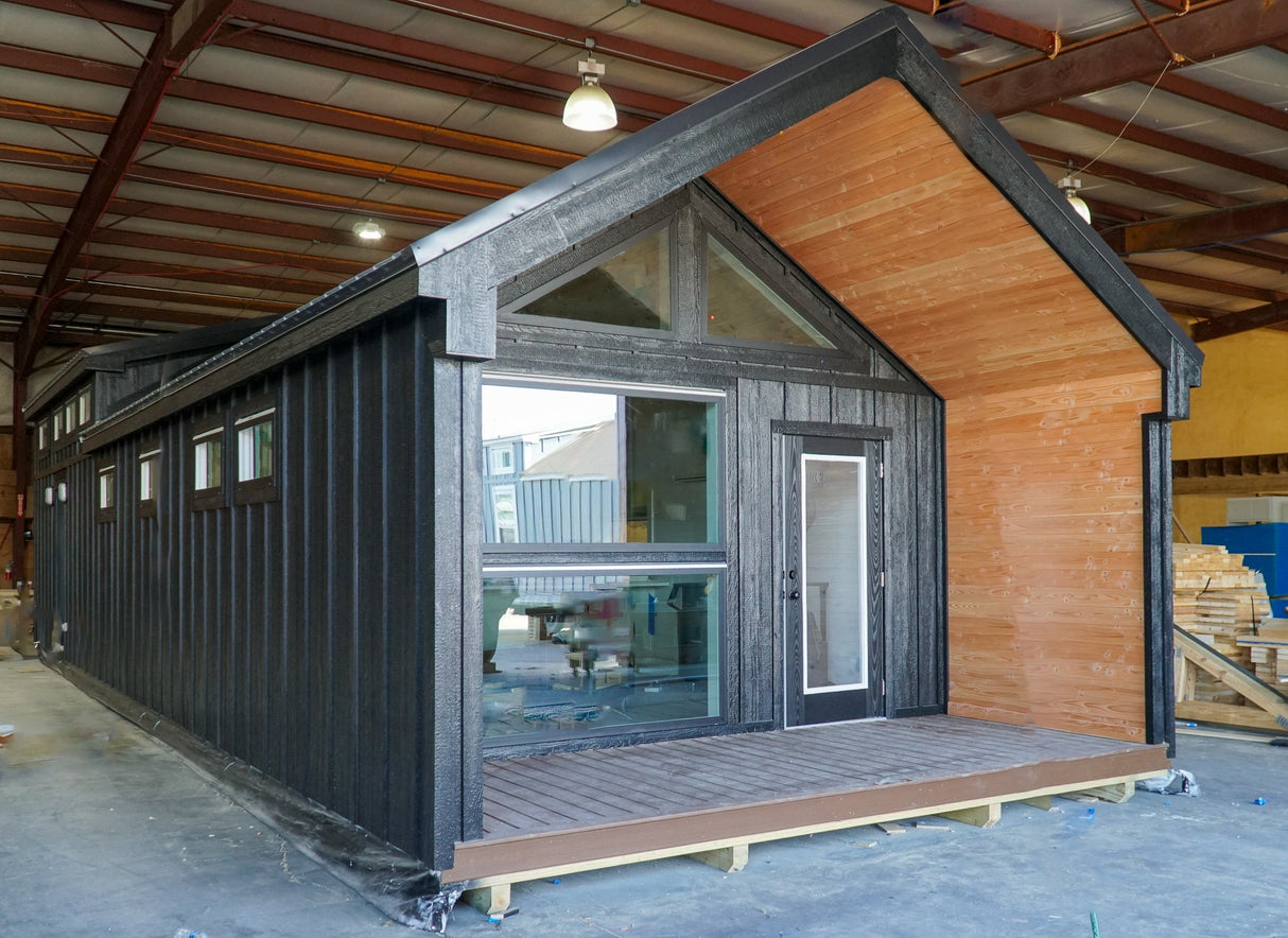 The Stallion Modern Amish Built Cabin