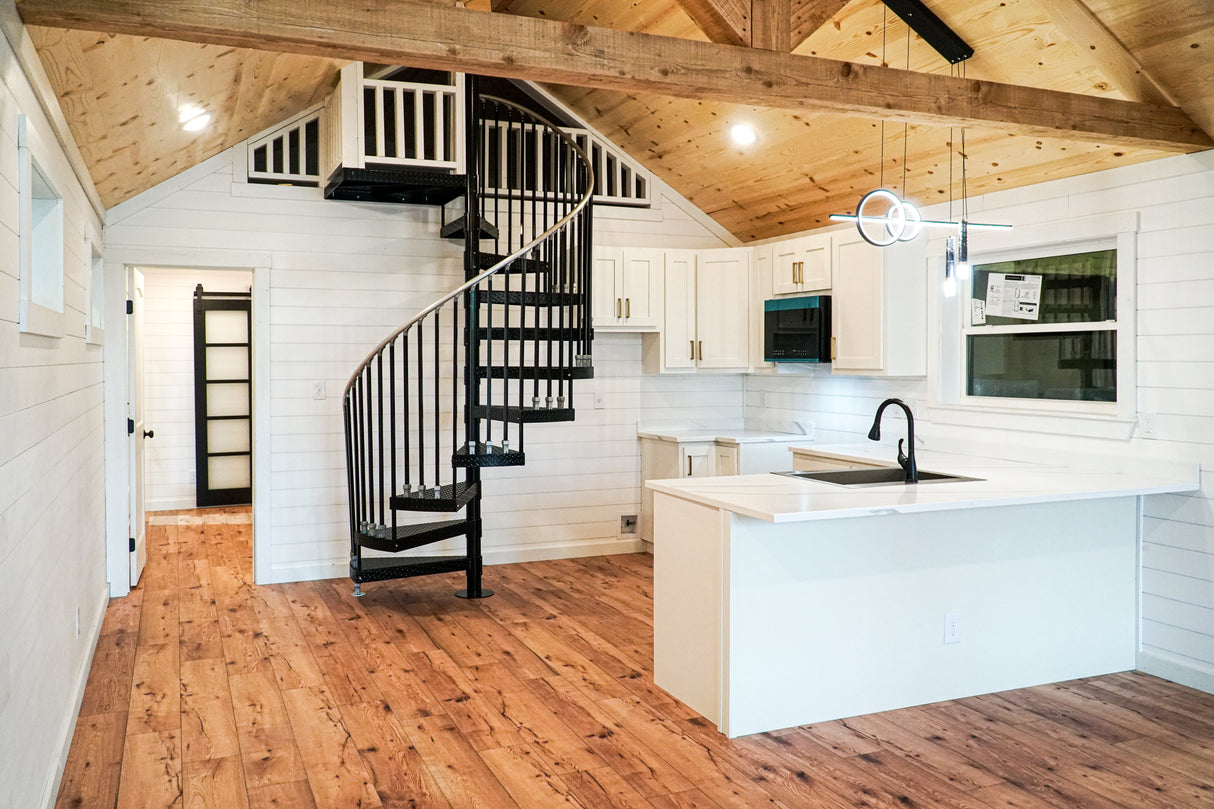 The Stallion Modern Amish Built Cabin