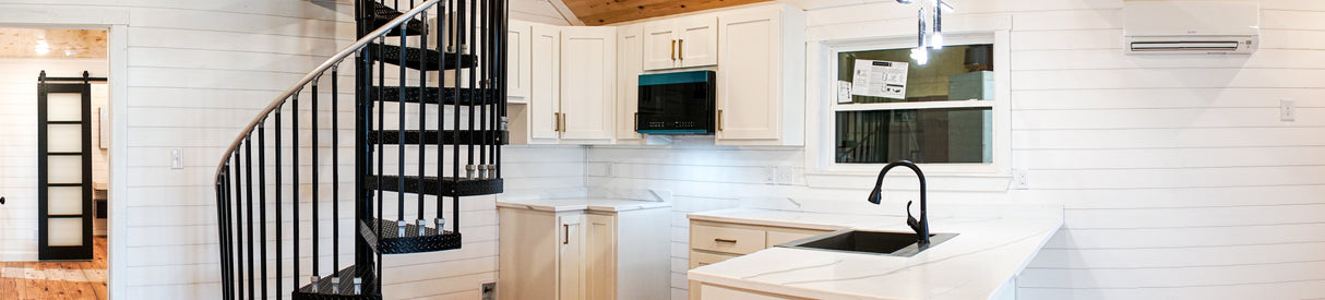 The Stallion Modern Amish Built Cabin