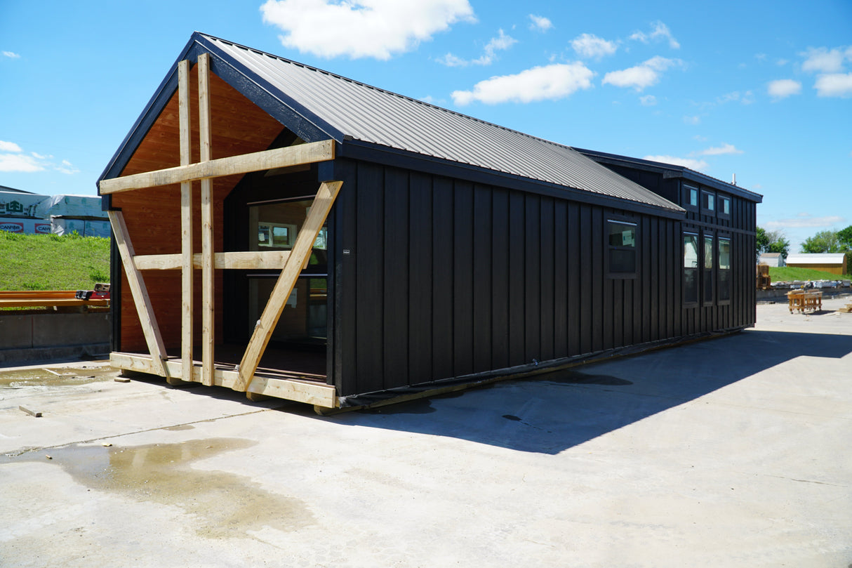 The Stallion Modern Amish Built Cabin