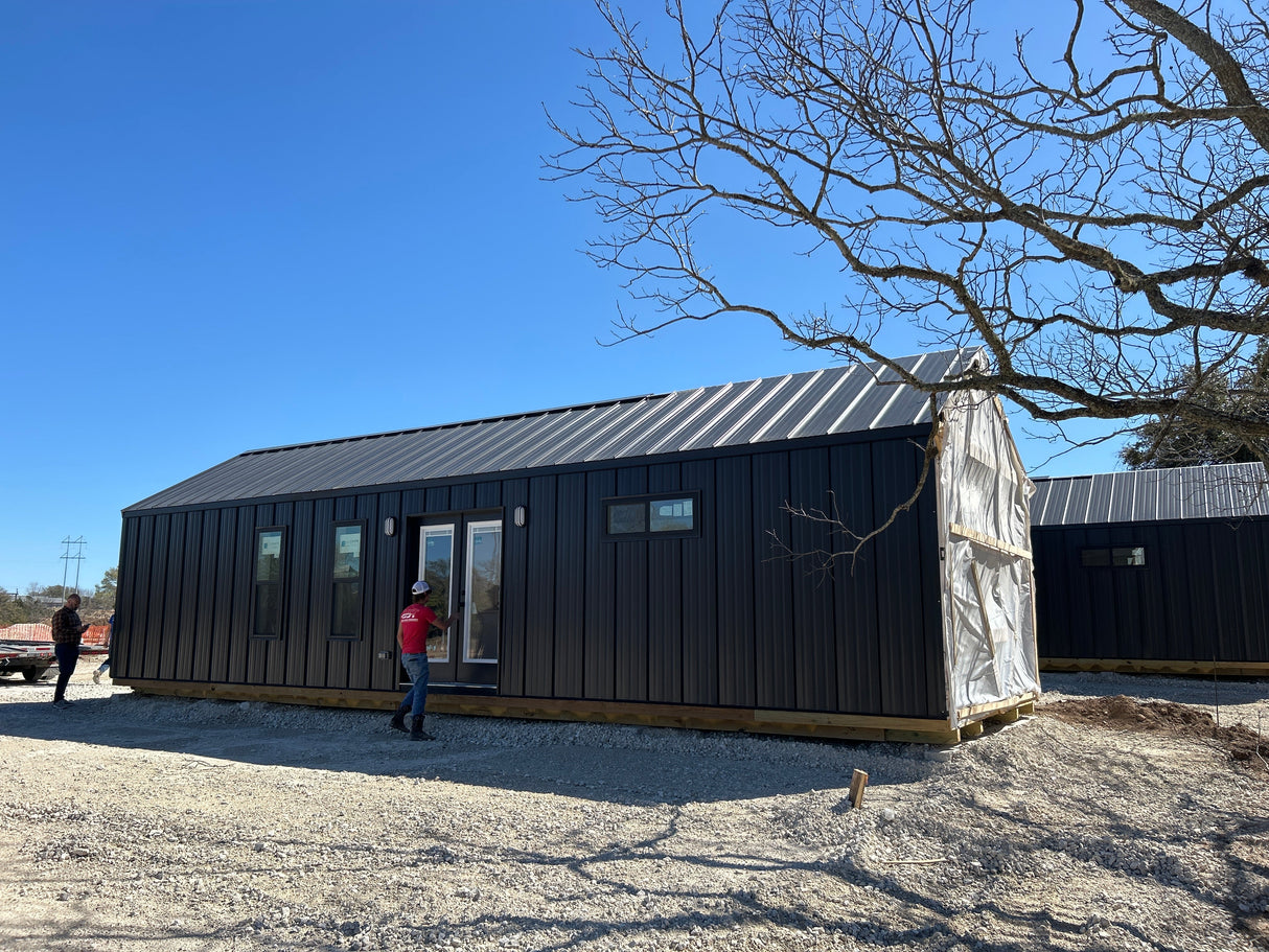 The Stallion Modern Amish Built Cabin