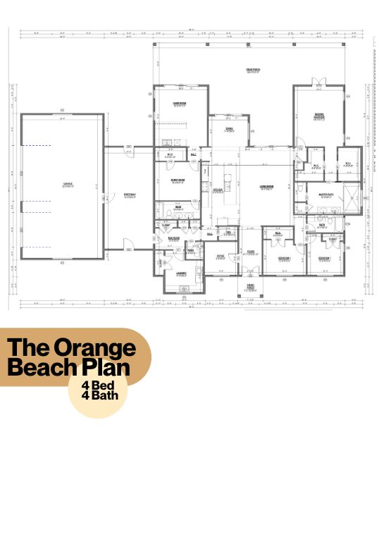 The Orange Beach Barndominium House Kit