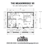 The Meadow Ridge ADU Cabin Series ( TENNESSEE PRICING )
