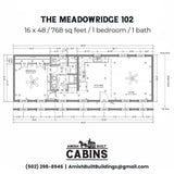 The Meadow Ridge ADU Cabin Series ( INDIANA PRICING )