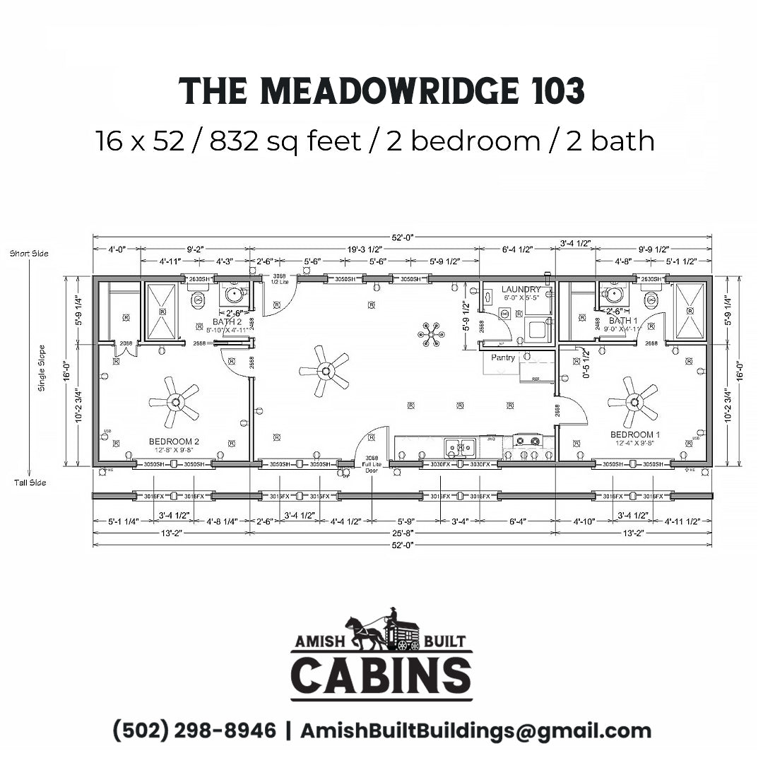 The Meadow Ridge ADU Cabin Series ( INDIANA PRICING )