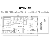 Modern RV Park Model Cottage (RVIA certified) (SOUTH CAROLINA PRICING)