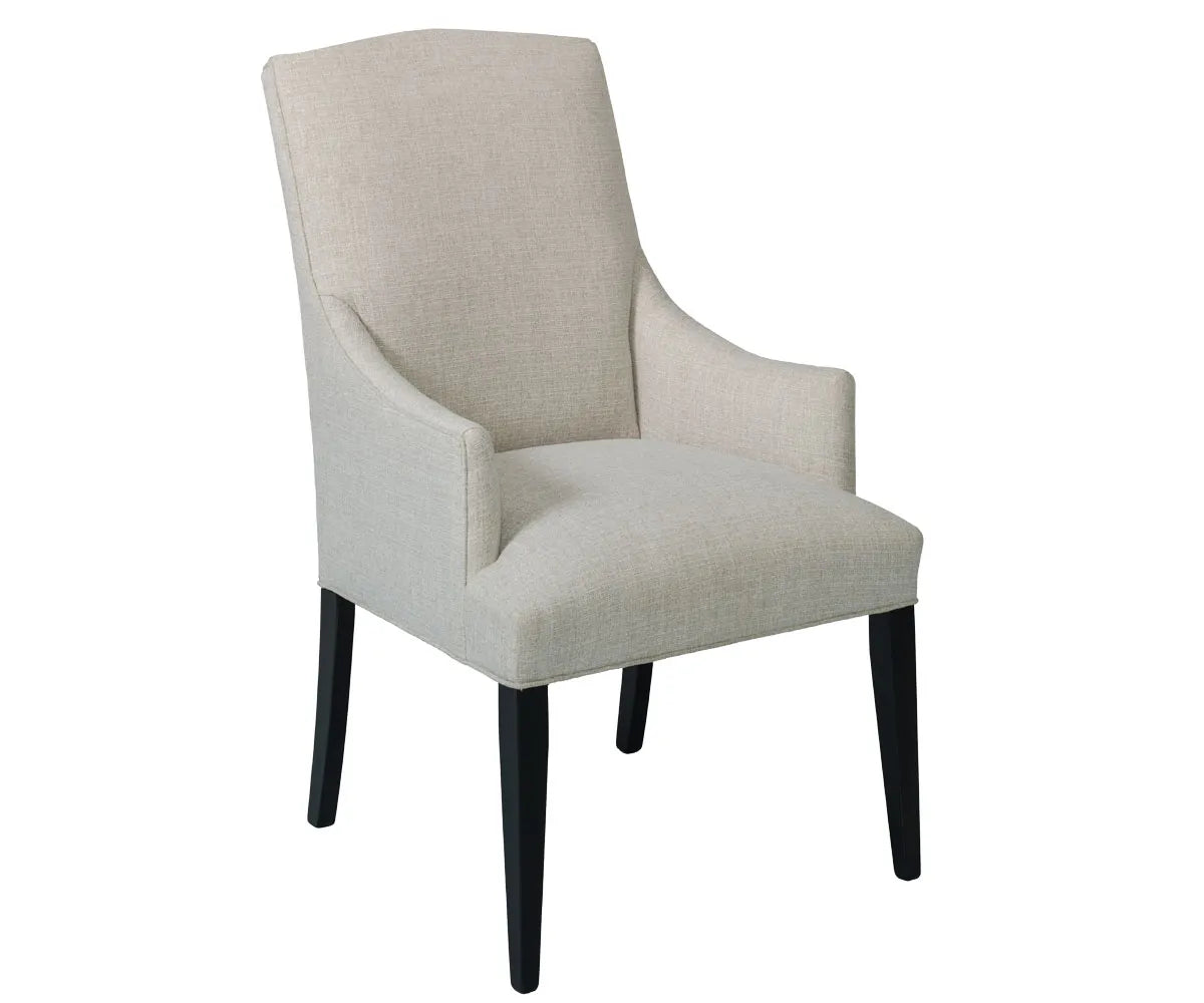 Alcott Arched Top Arm Chair with Upholstered Arms