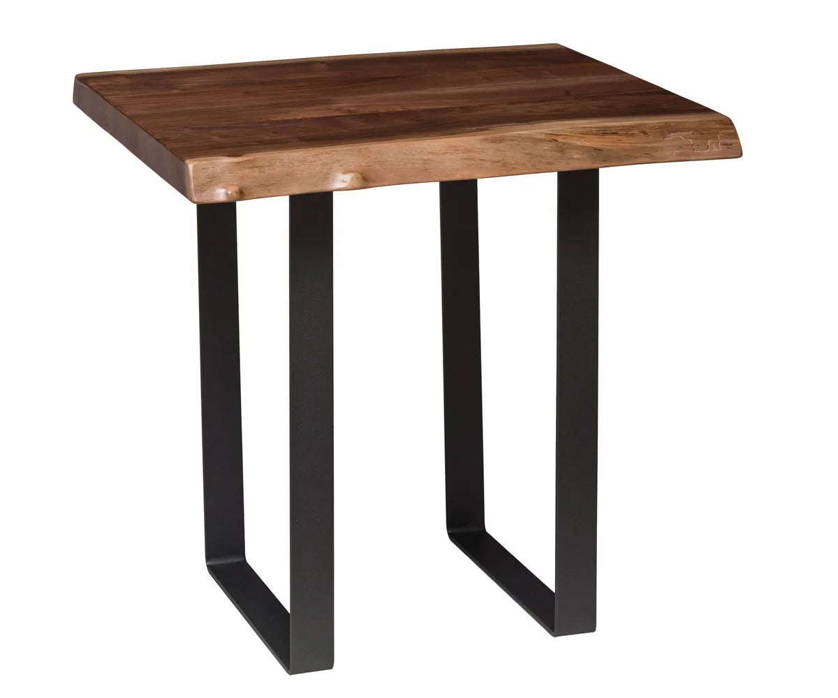 Live Edge U Base End Table