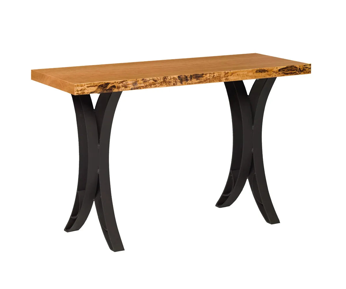 Live Edge Double Curve Sofa Table