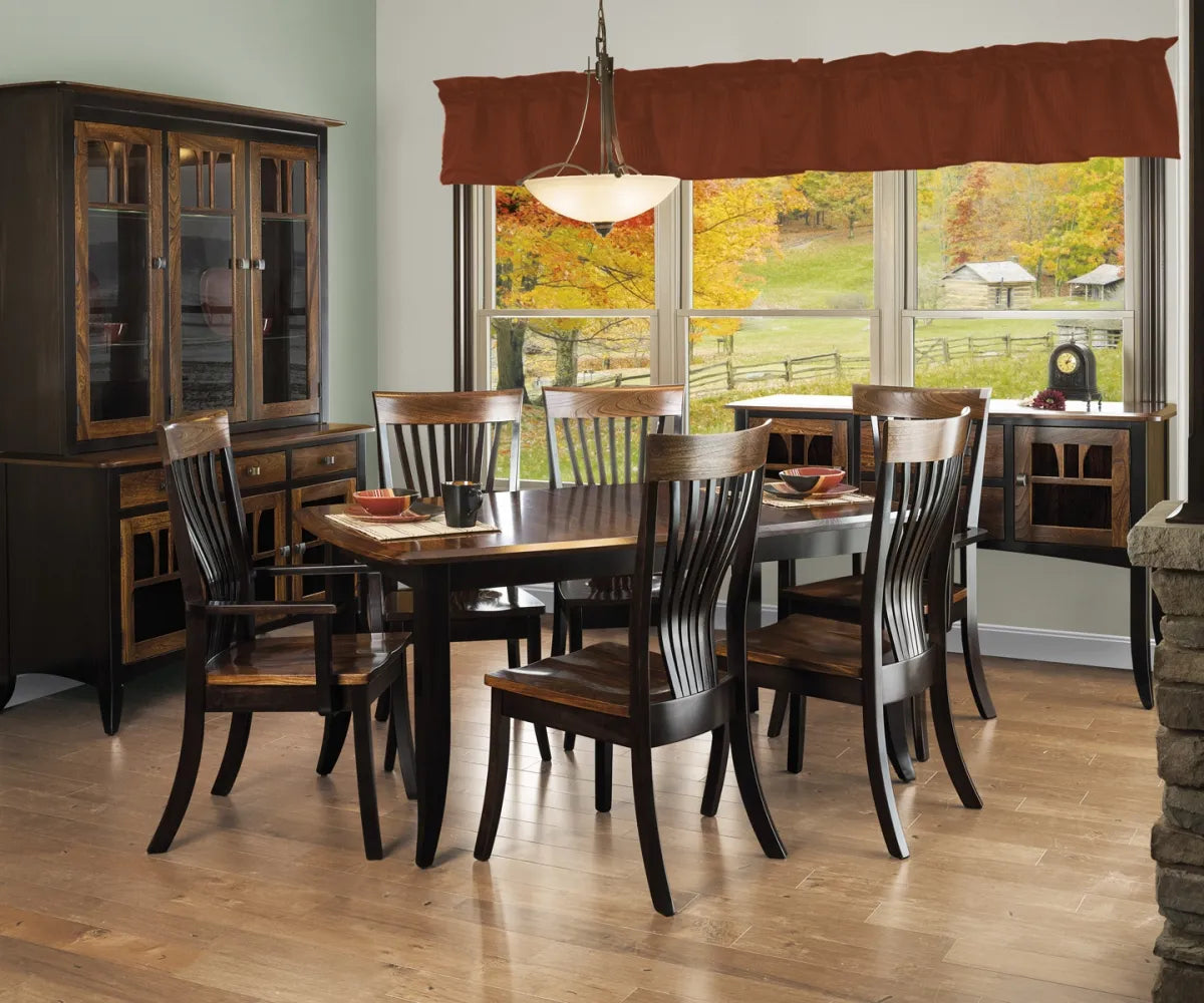 Amish Handmade Christy Fanback Chair