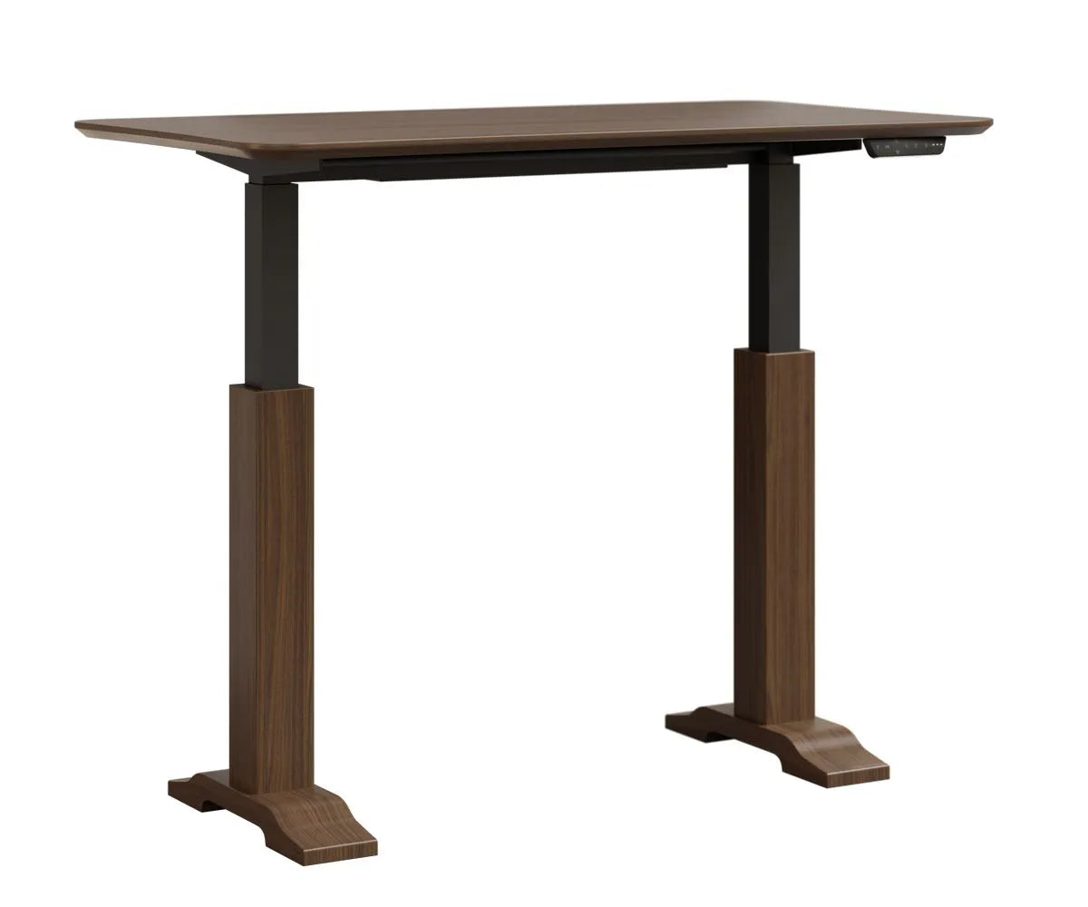 Dawsyn Adjustable Desk with Wood Base