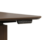 Dawsyn Adjustable Desk with Wood Base