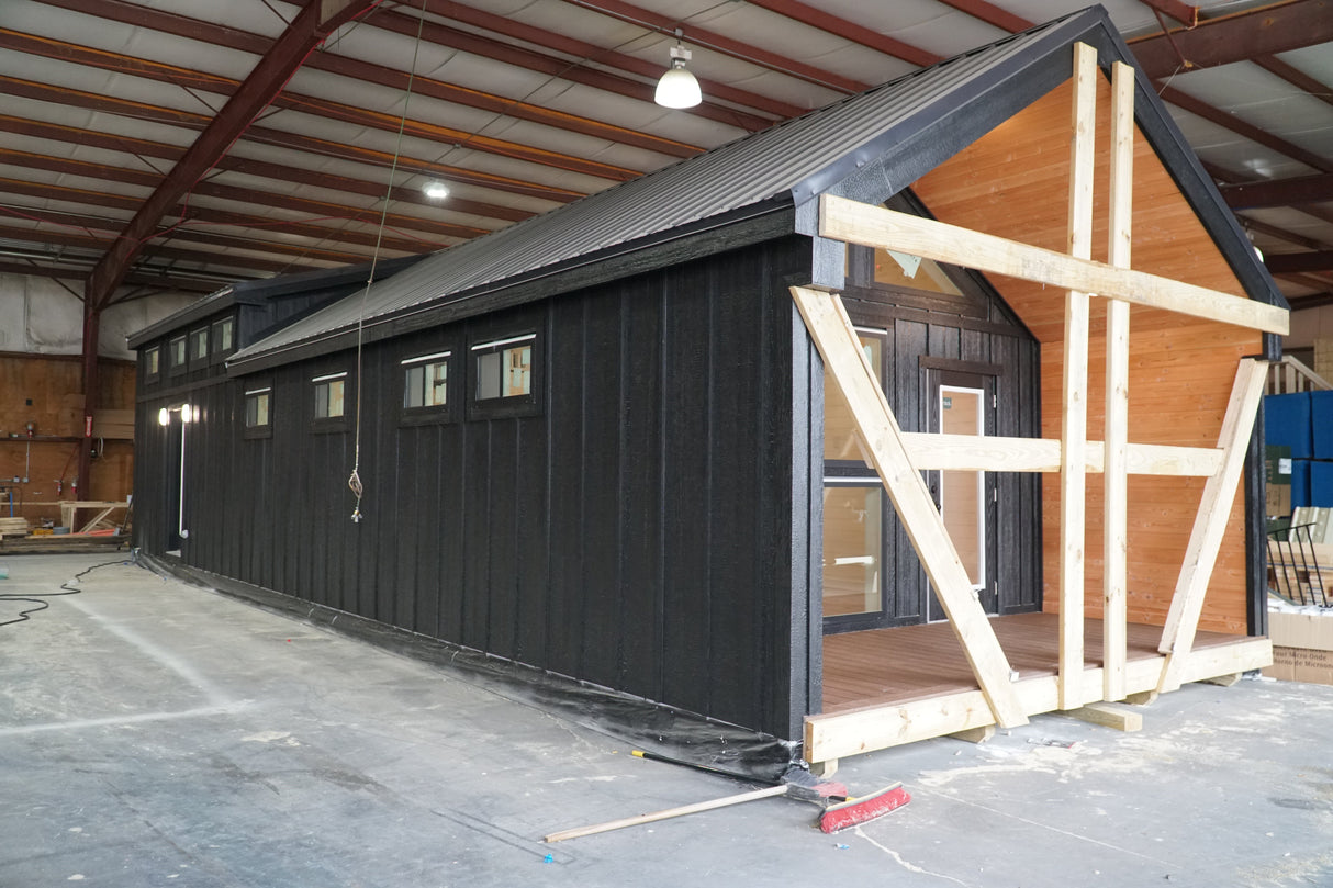 The Stallion Modern Amish Built Cabin