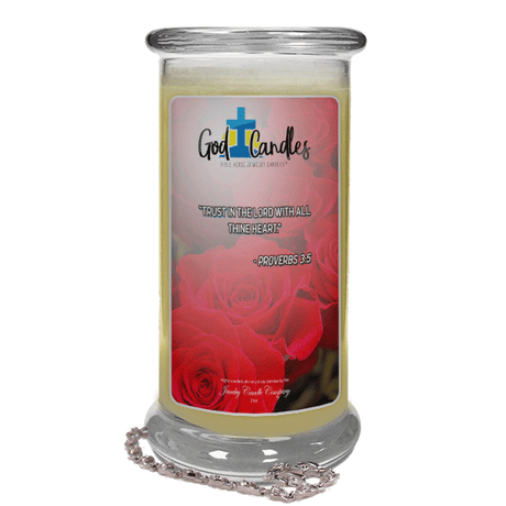 Proverbs 3:5 Verse | God Candle®-God Candle | Bible Verse Jewelry Candles™-The Official Website of Jewelry Candles - Find Jewelry In Candles!