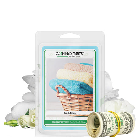 Fresh Linen | Cash Wax Melt-Cash Wax Melts-The Official Website of Jewelry Candles - Find Jewelry In Candles!