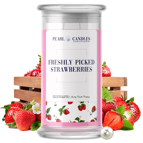 Freshly Picked Strawberries | Pearl Candle®-Pearl Candles®-The Official Website of Jewelry Candles - Find Jewelry In Candles!