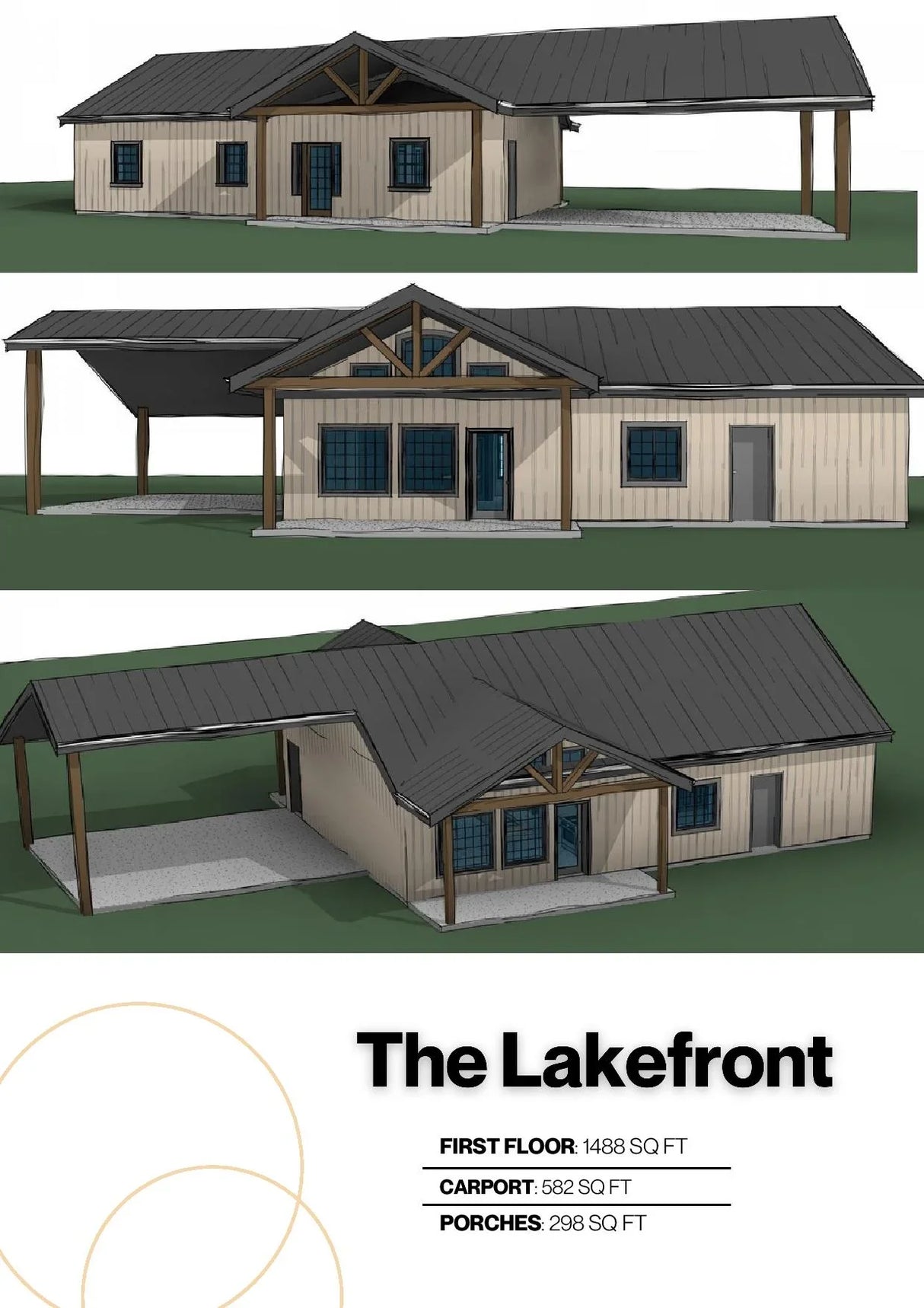 The Lakefront Barndominium House Kit