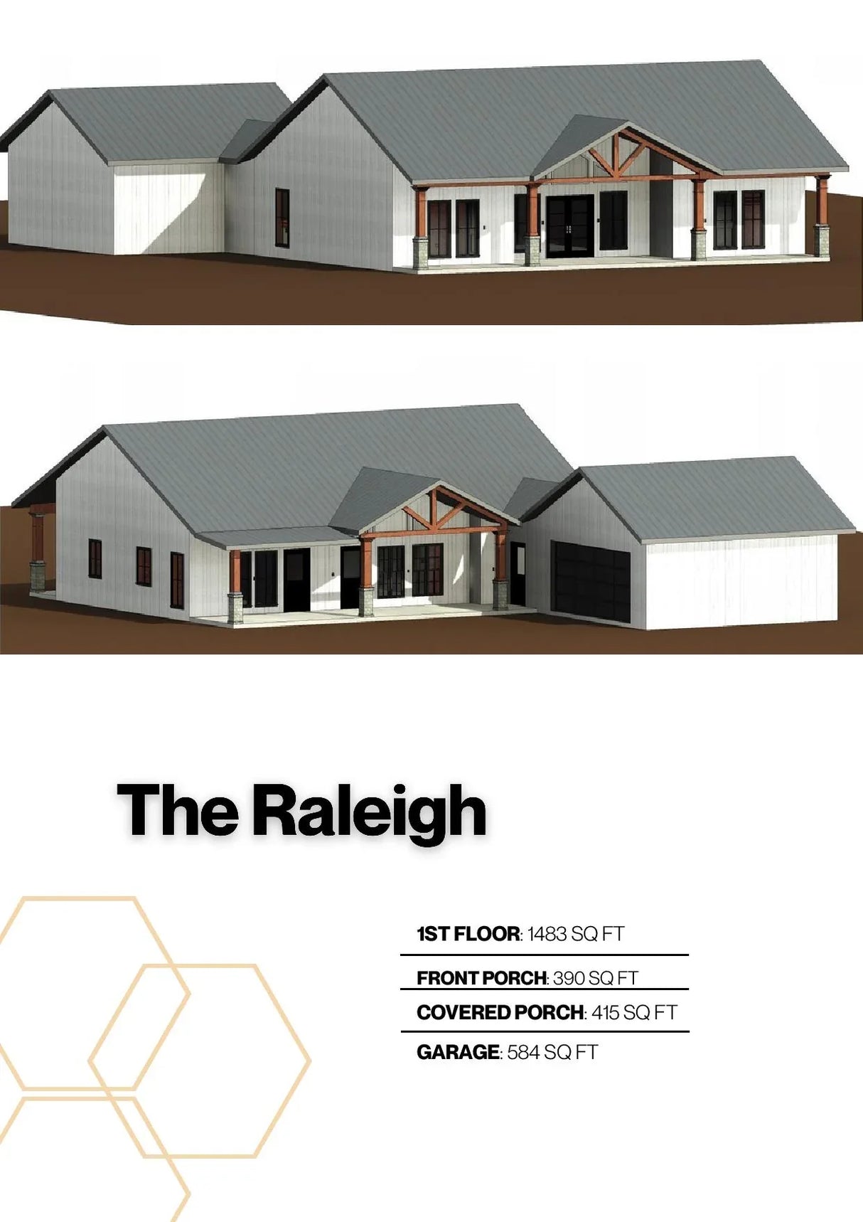 The Raleigh Barndominium House Kit