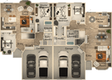 Double Delight Duplex House Kit - Duplex Home Kit