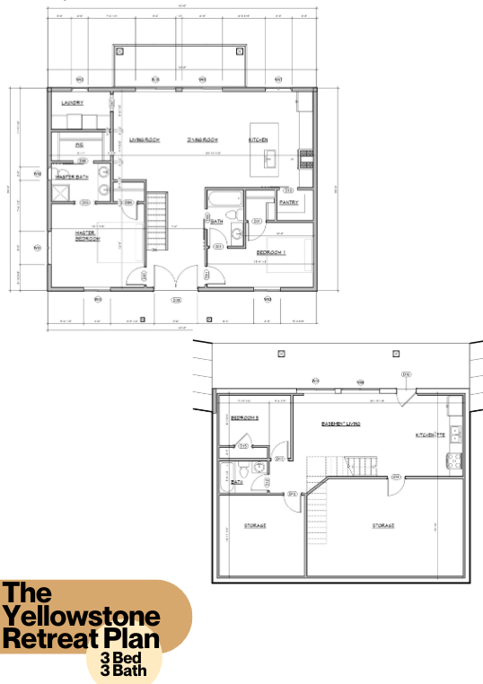 The Yellowstone Retreat Barndominium House Kit